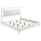 Cassia LED Panel Bed White High Gloss